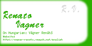 renato vagner business card