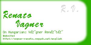 renato vagner business card